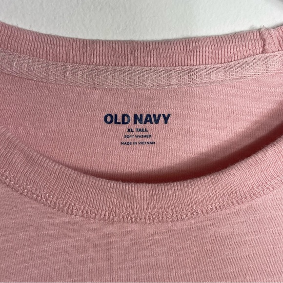 2 Old Navy XL Tall Soft Washed Tee Shirts- Black and Pink- Size XL Tall - Picture 5 of 13